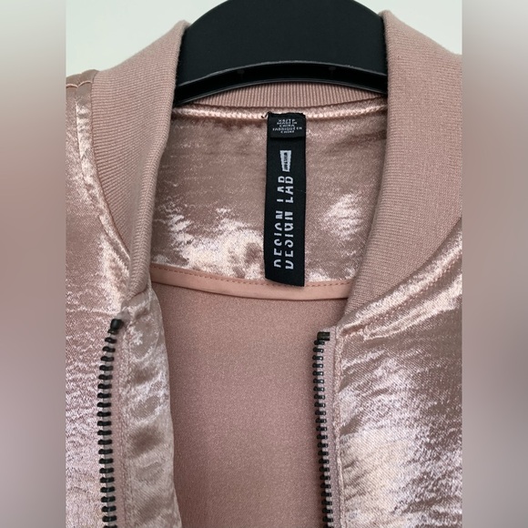 Pink Satin Bomber Jacket - Picture 9 of 10